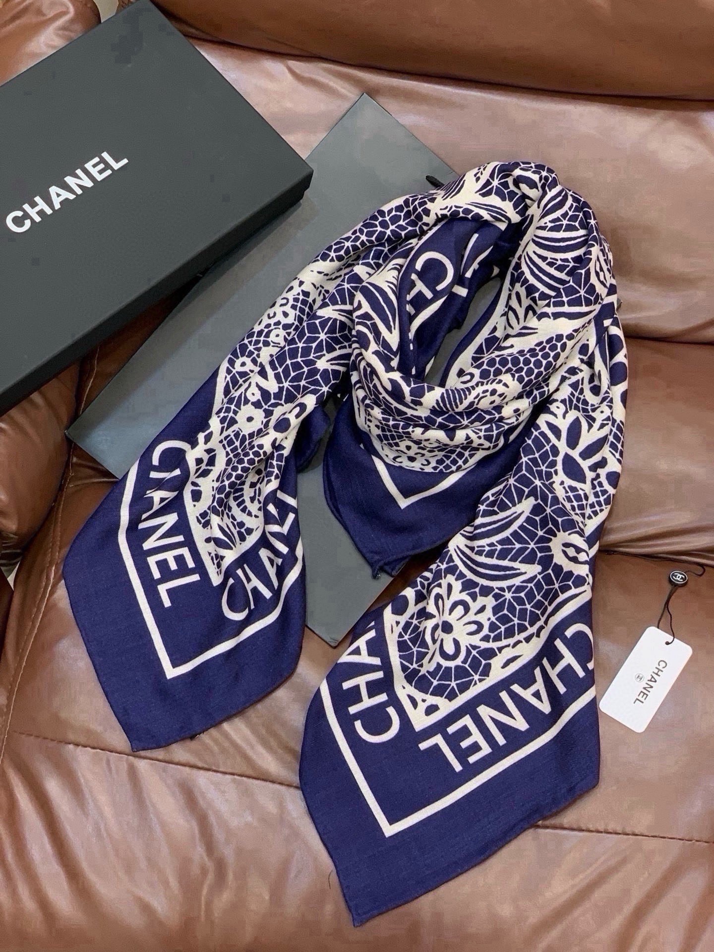 Cheap New  Chanel high-quality scarf in 217707, $55 USD- [IB217707] - Replica Chanel Scarf