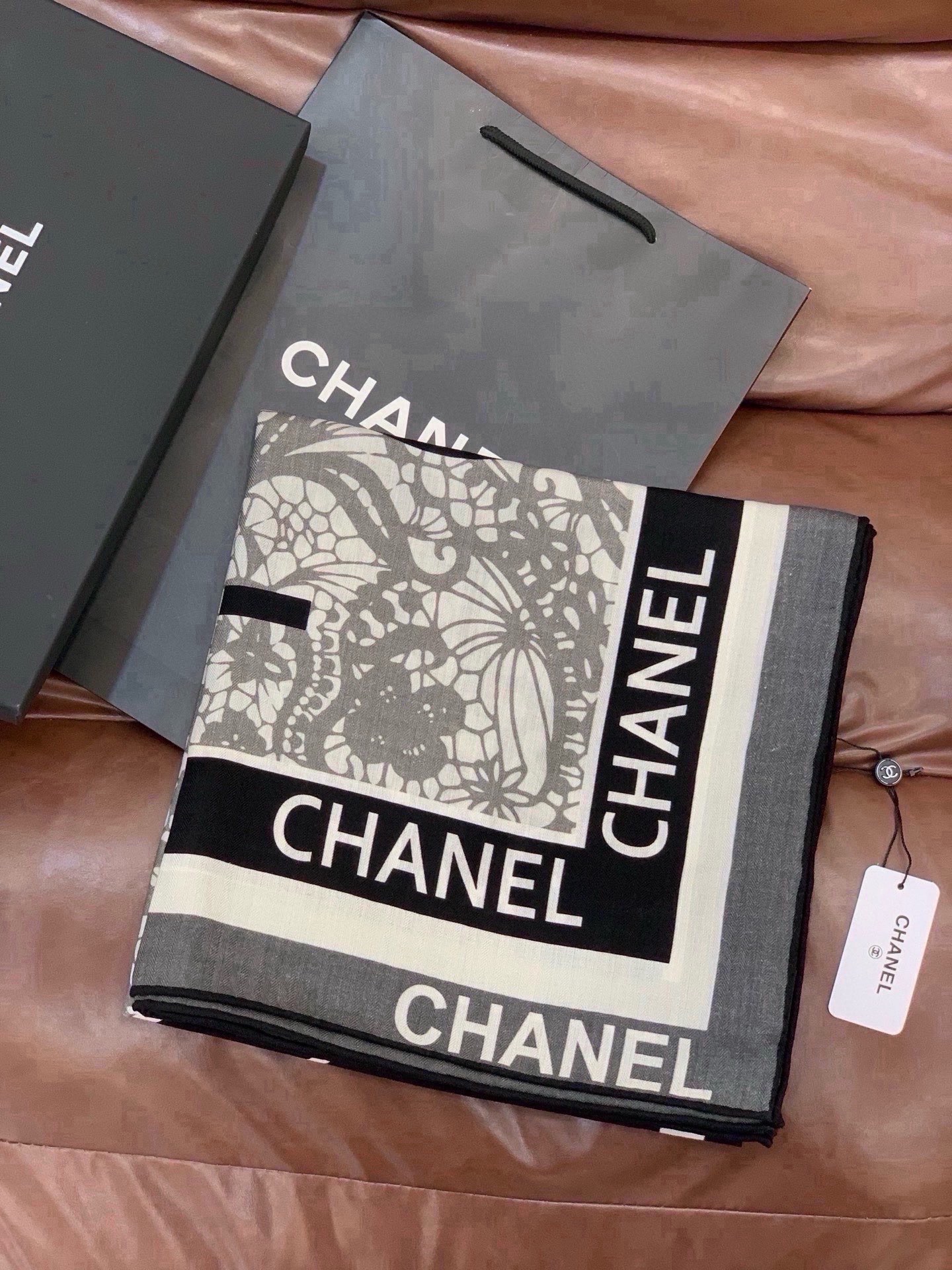 Cheap New  Chanel high-quality scarf in 217708, $55 USD- [IB217708] - Replica Chanel Scarf