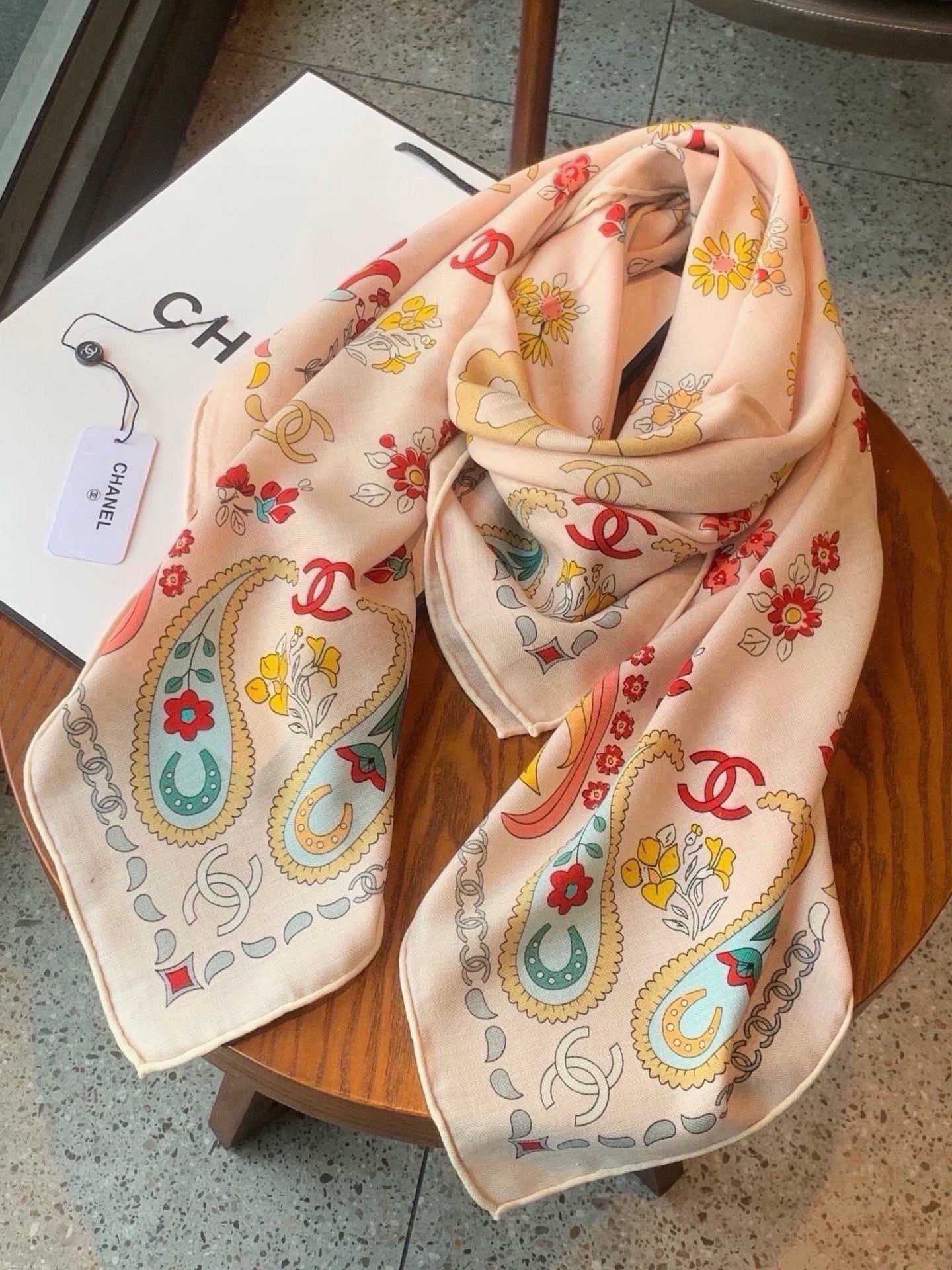 Cheap New  Chanel high-quality scarf in 217709, $55 USD- [IB217709] - Replica Chanel Scarf