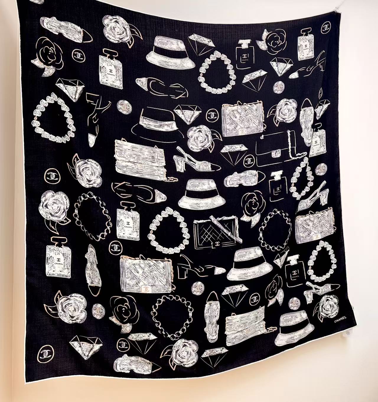 Cheap New  Chanel high-quality scarf in 217710, $55 USD- [IB217710] - Replica Chanel Scarf