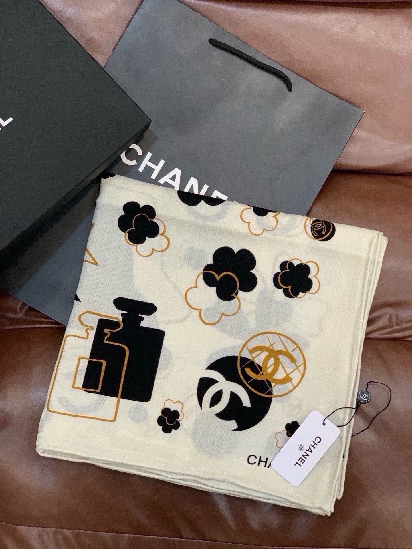 Cheap New  Chanel high-quality scarf in 217711, $55 USD- [IB217711] - Replica Chanel Scarf