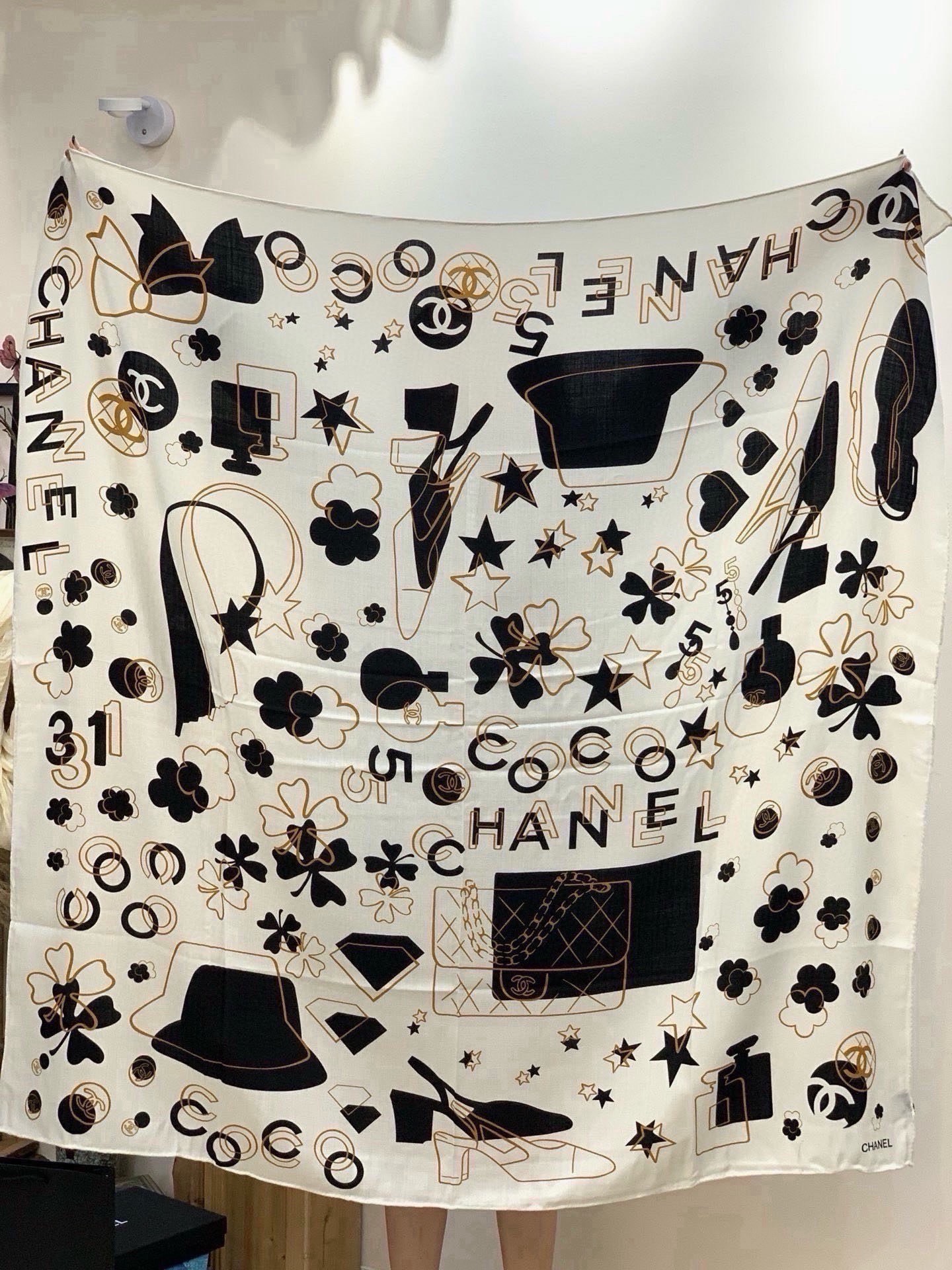 Cheap New  Chanel high-quality scarf in 217711, $55 USD- [IB217711] - Replica Chanel Scarf