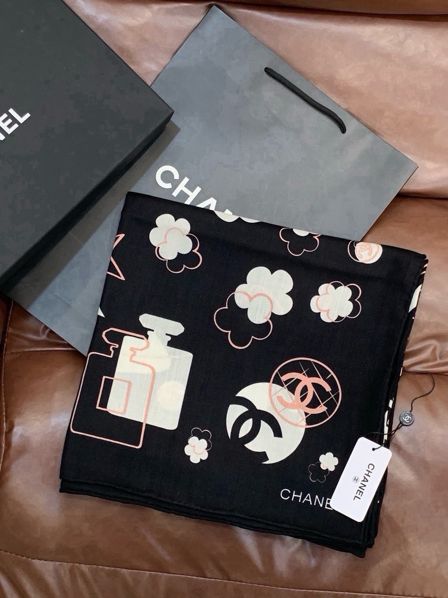 Cheap New  Chanel high-quality scarf in 217713, $55 USD- [IB217713] - Replica Chanel Scarf
