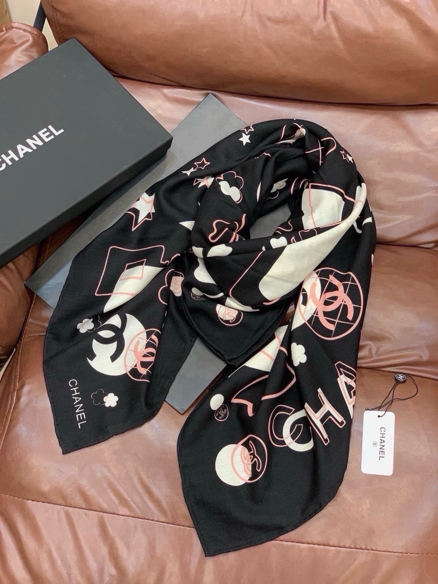 Cheap New  Chanel high-quality scarf in 217713, $55 USD- [IB217713] - Replica Chanel Scarf