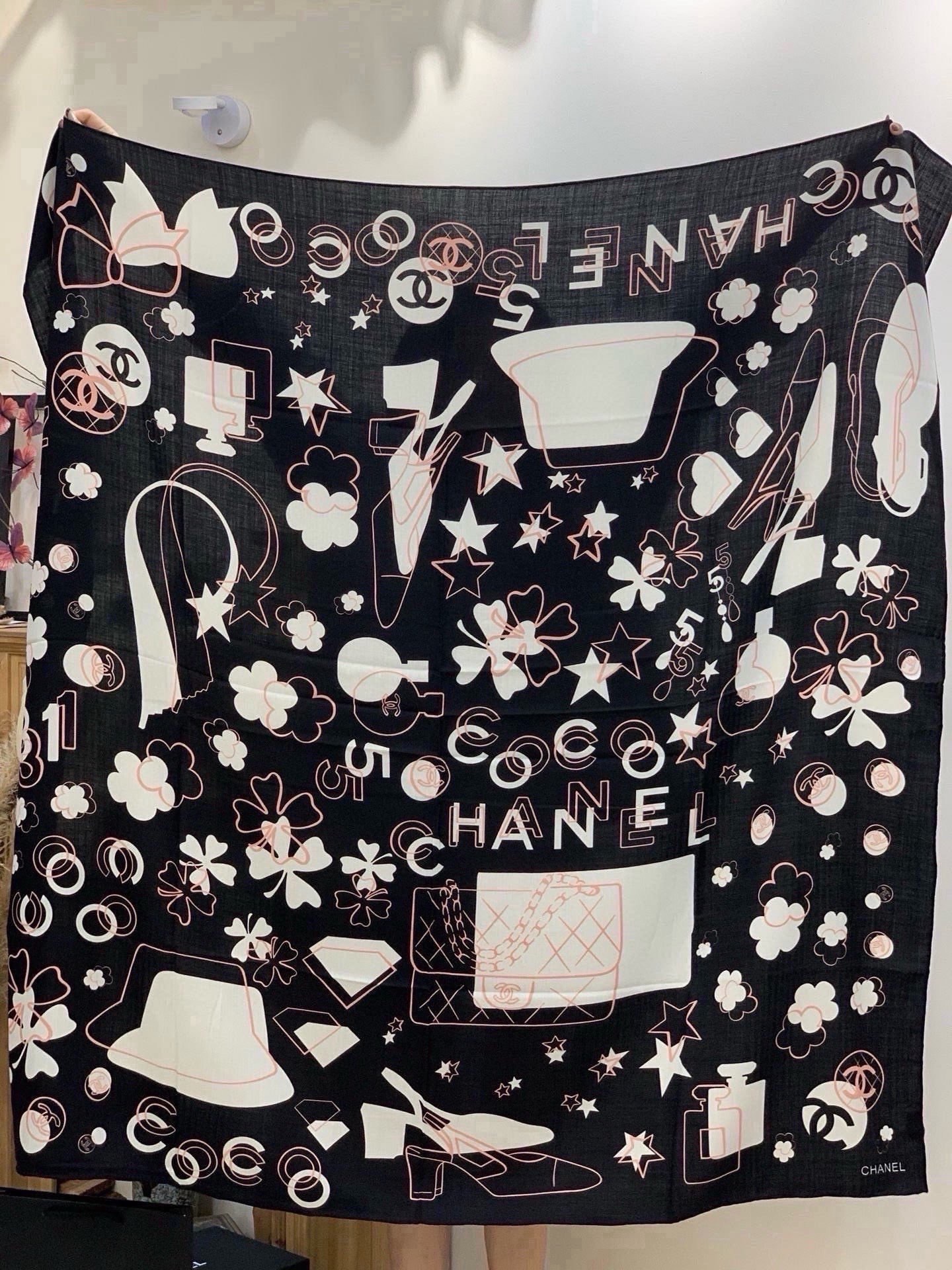 Cheap New  Chanel high-quality scarf in 217713, $55 USD- [IB217713] - Replica Chanel Scarf