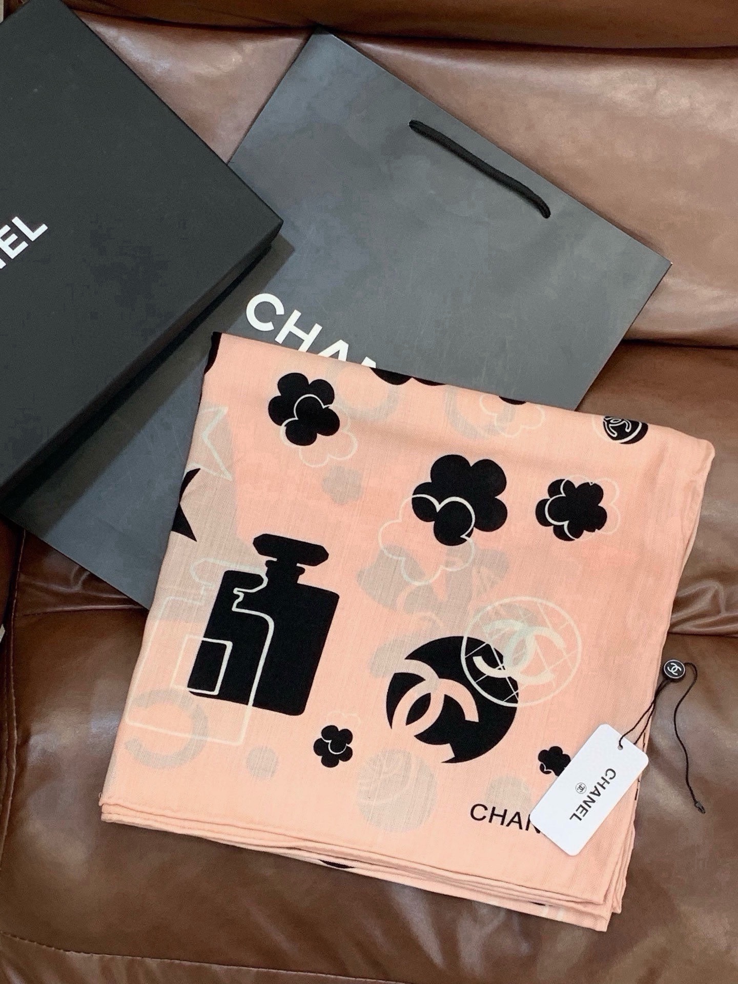 Cheap New  Chanel high-quality scarf in 217714, $55 USD- [IB217714] - Replica Chanel Scarf
