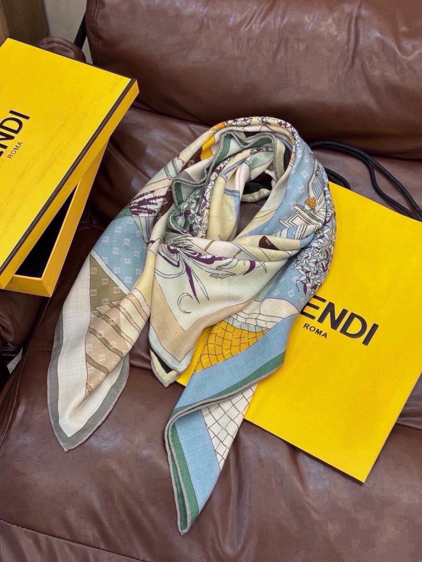 Cheap New  Fendi high-quality scarf in 217715, $55 USD- [IB217715] - Replica Fendi Cashmere Scarf
