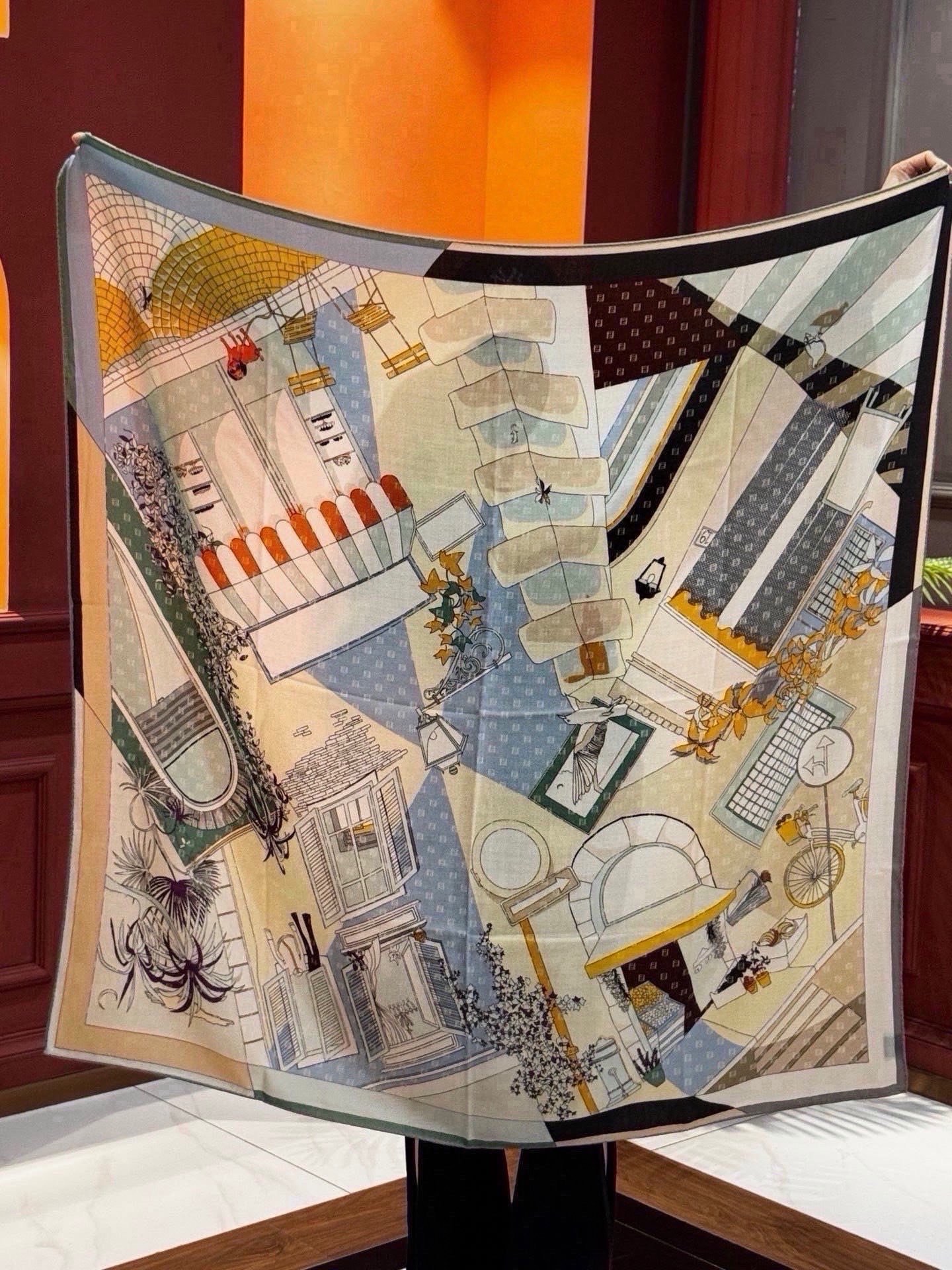 Cheap New  Fendi high-quality scarf in 217715, $55 USD- [IB217715] - Replica Fendi Cashmere Scarf