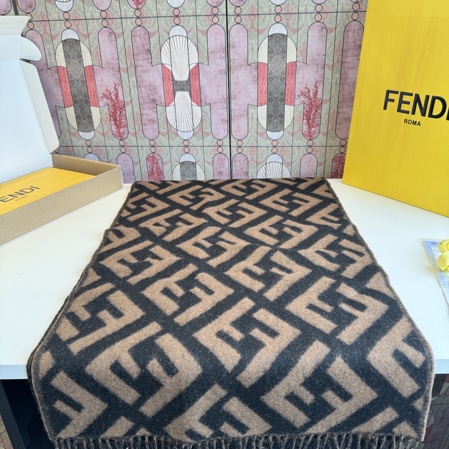 Cheap New  Fendi high-quality scarf in 217719, $50 USD- [IB217719] - Replica Fendi Cashmere Scarf