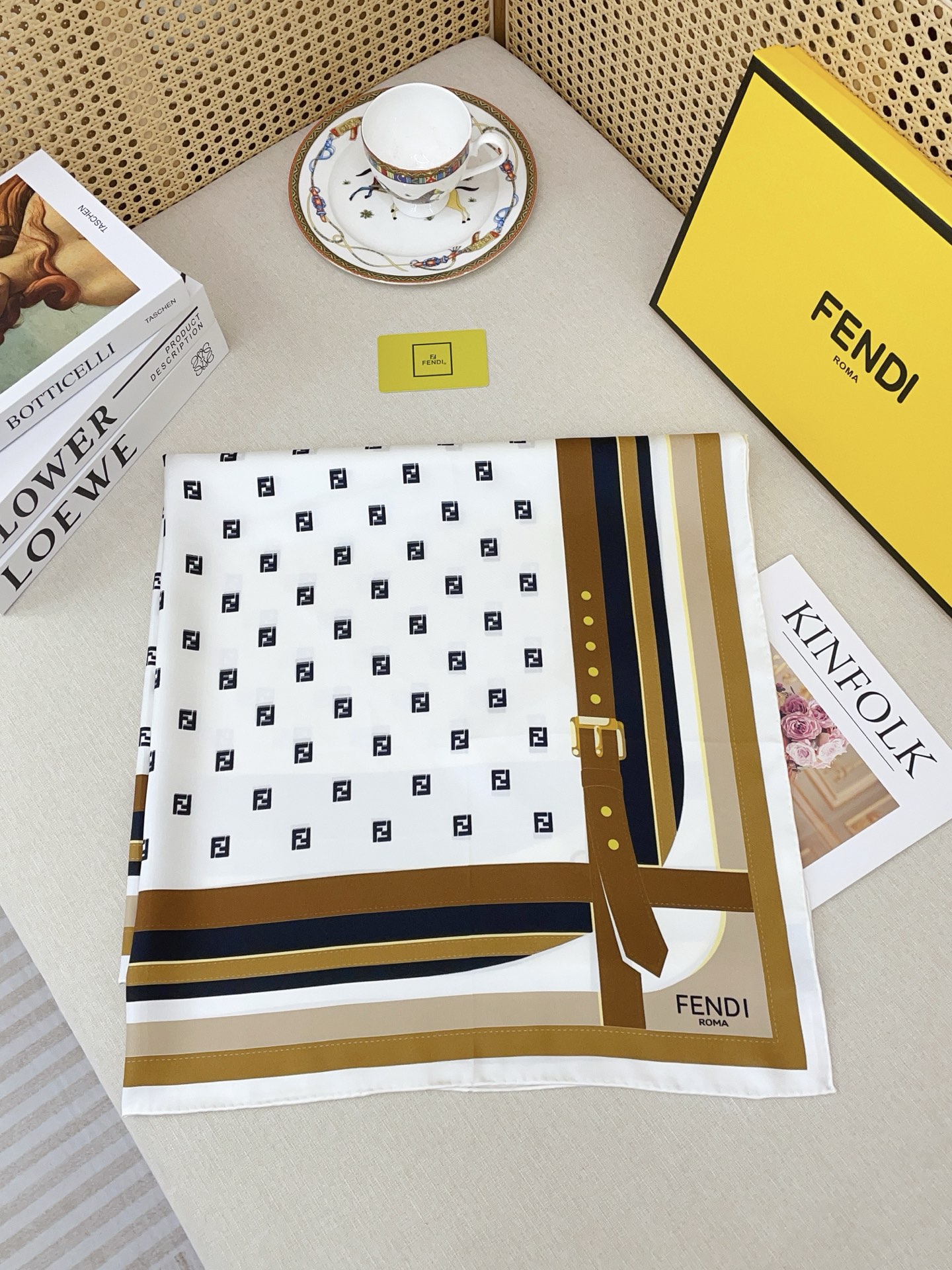 Cheap New  Fendi high-quality scarf in 217721, $50 USD- [IB217721] - Replica Fendi Cashmere Scarf
