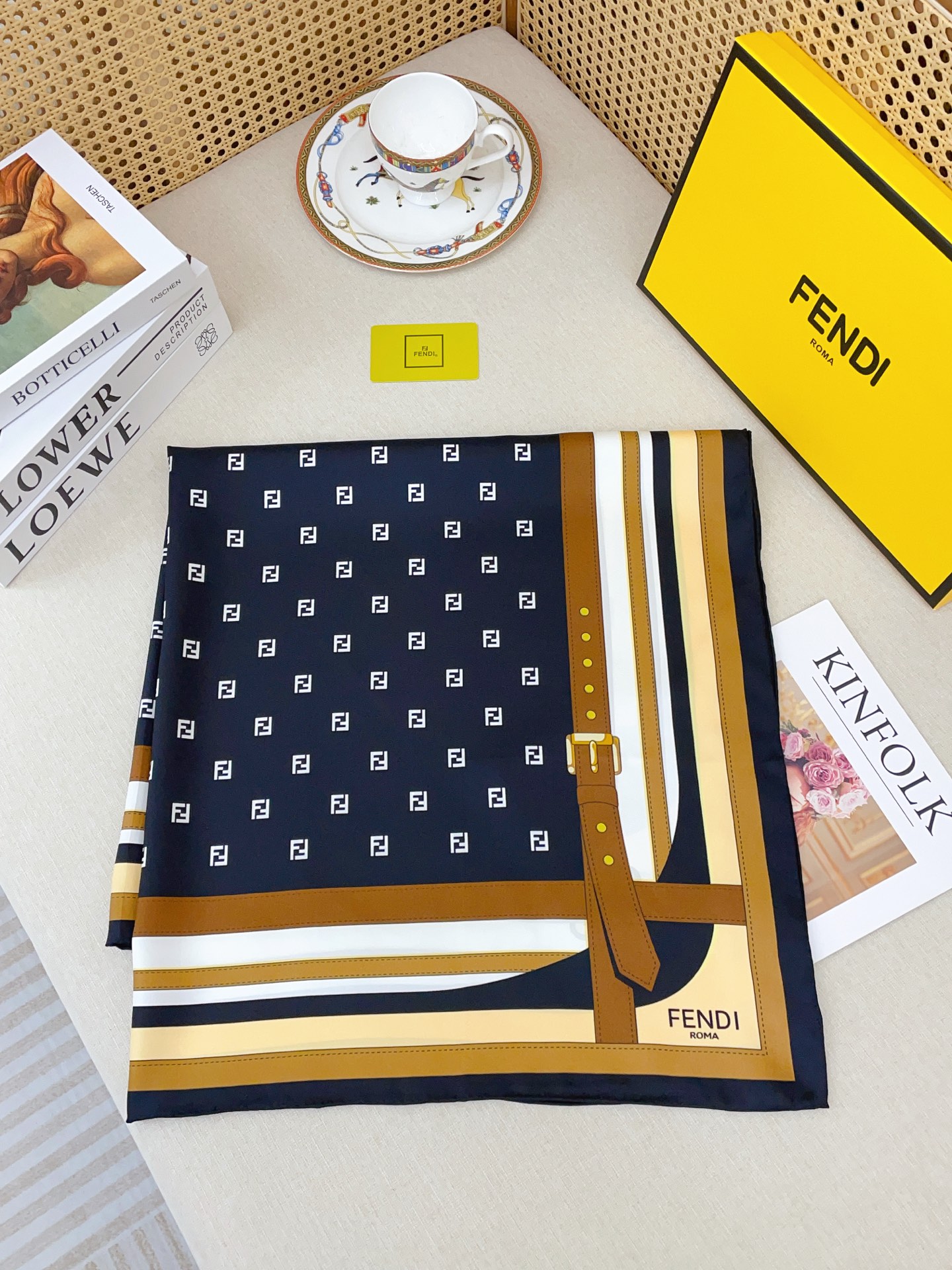 Cheap New  Fendi high-quality scarf in 217722, $50 USD- [IB217722] - Replica Fendi Cashmere Scarf