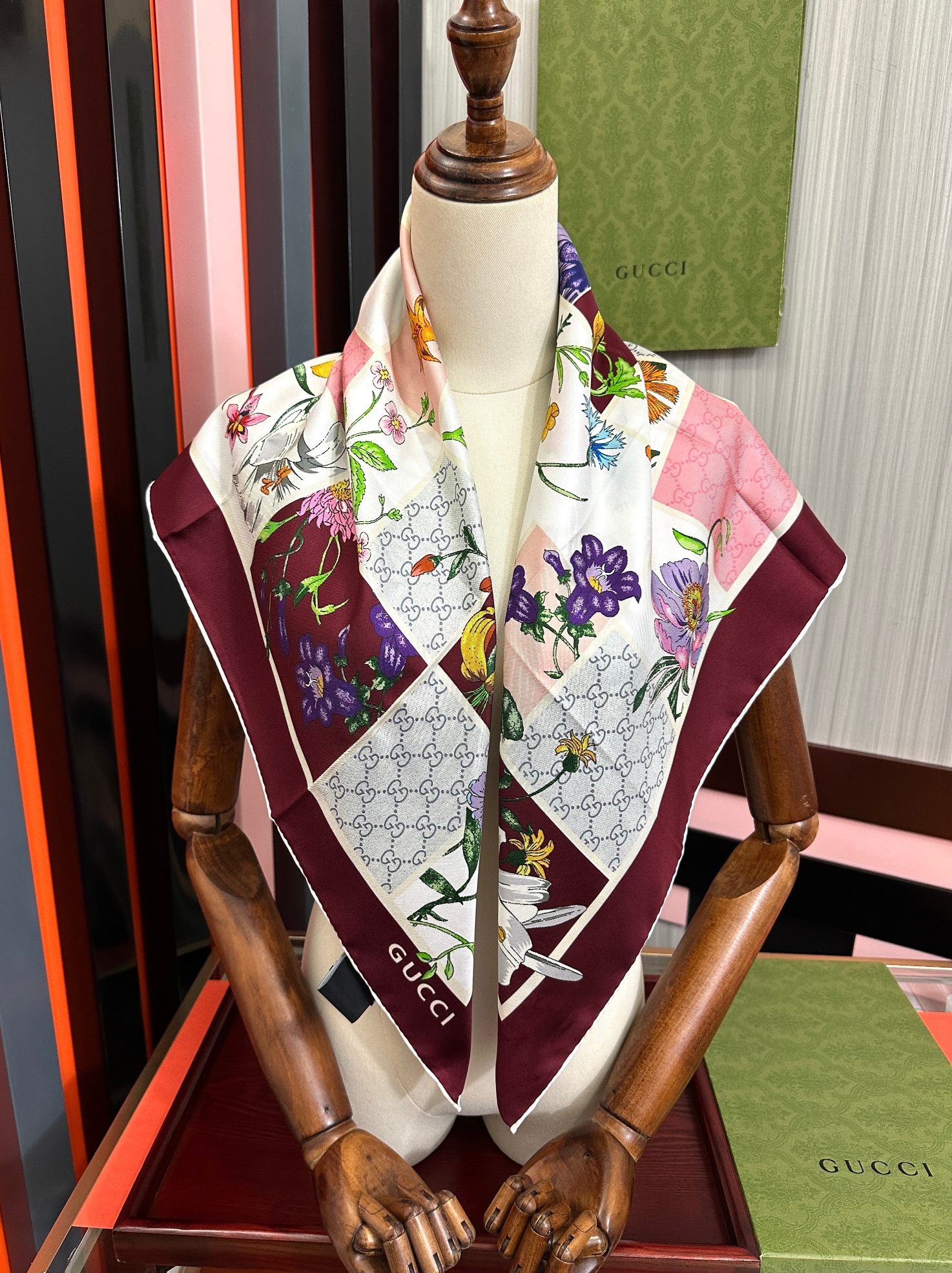 Cheap New Gucci high-quality scarf in 217723, $50 USD- [IB217723] - Replica Gucci Lightweight Scarf
