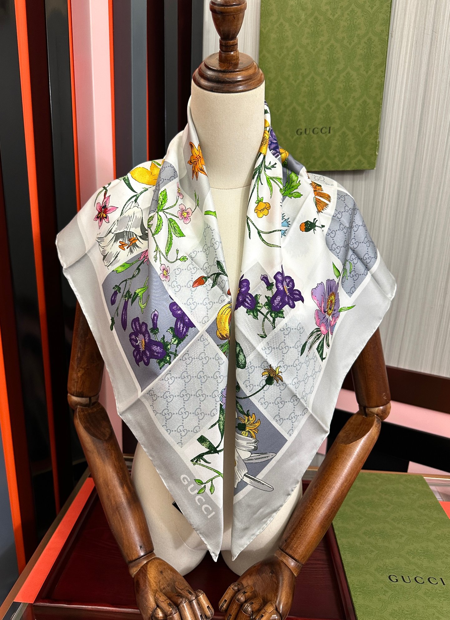 Cheap New Gucci high-quality scarf in 217724, $50 USD- [IB217724] - Replica Gucci Lightweight Scarf