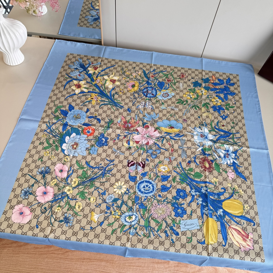 Cheap New Gucci high-quality scarf in 217725, $50 USD- [IB217725] - Replica Gucci Lightweight Scarf