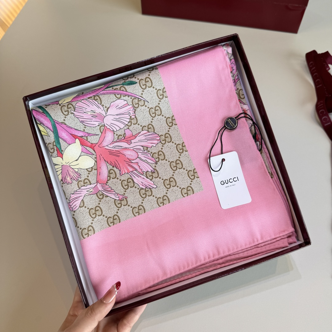 Cheap New Gucci high-quality scarf in 217727, $50 USD- [IB217727] - Replica Gucci Lightweight Scarf
