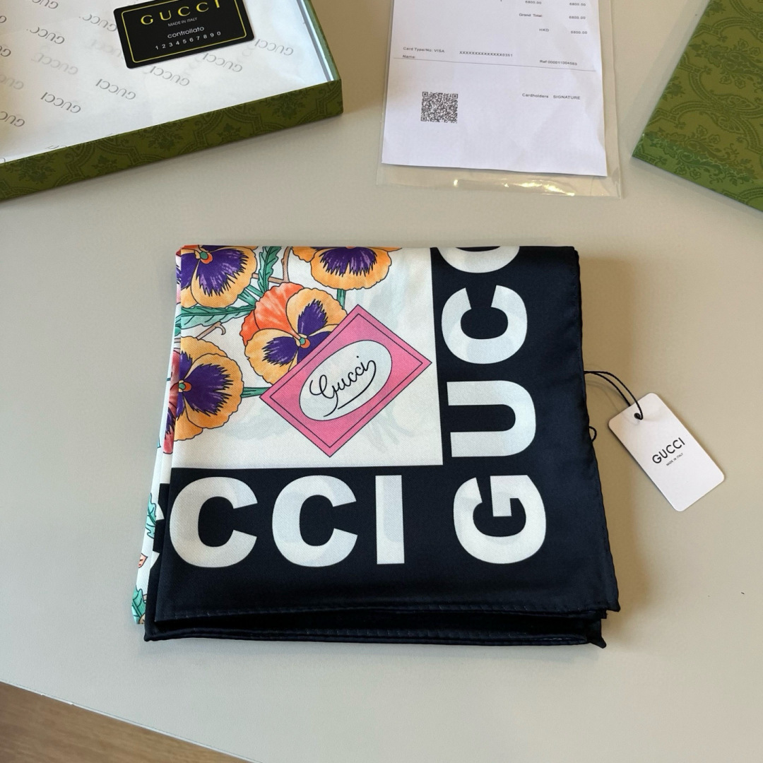 Cheap New Gucci high-quality scarf in 217730, $50 USD- [IB217730] - Replica Gucci Lightweight Scarf