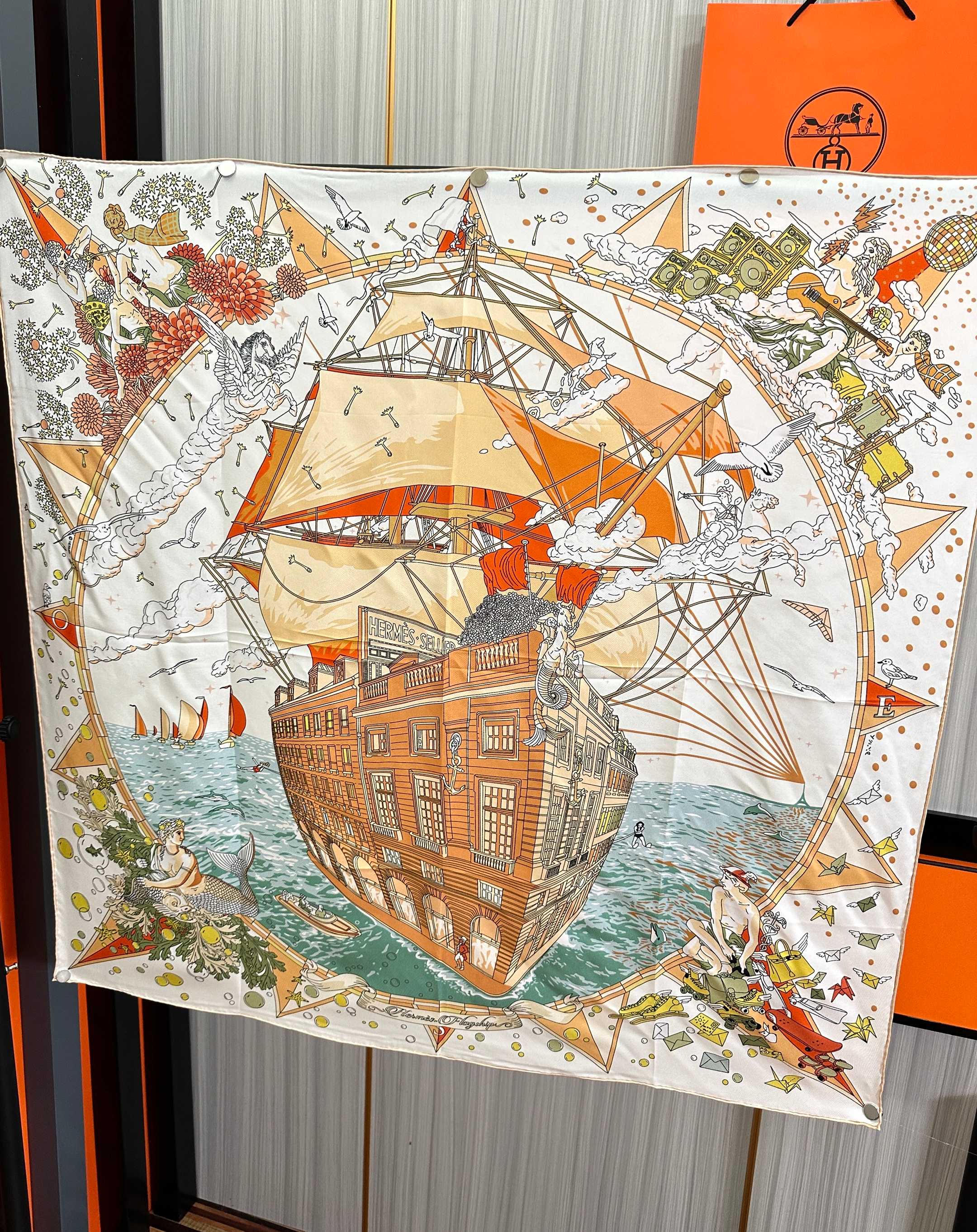 Cheap New Hermes high-quality scarf in 217732, $50 USD- [IB217732] - Replica Hermes Cashmere scarf