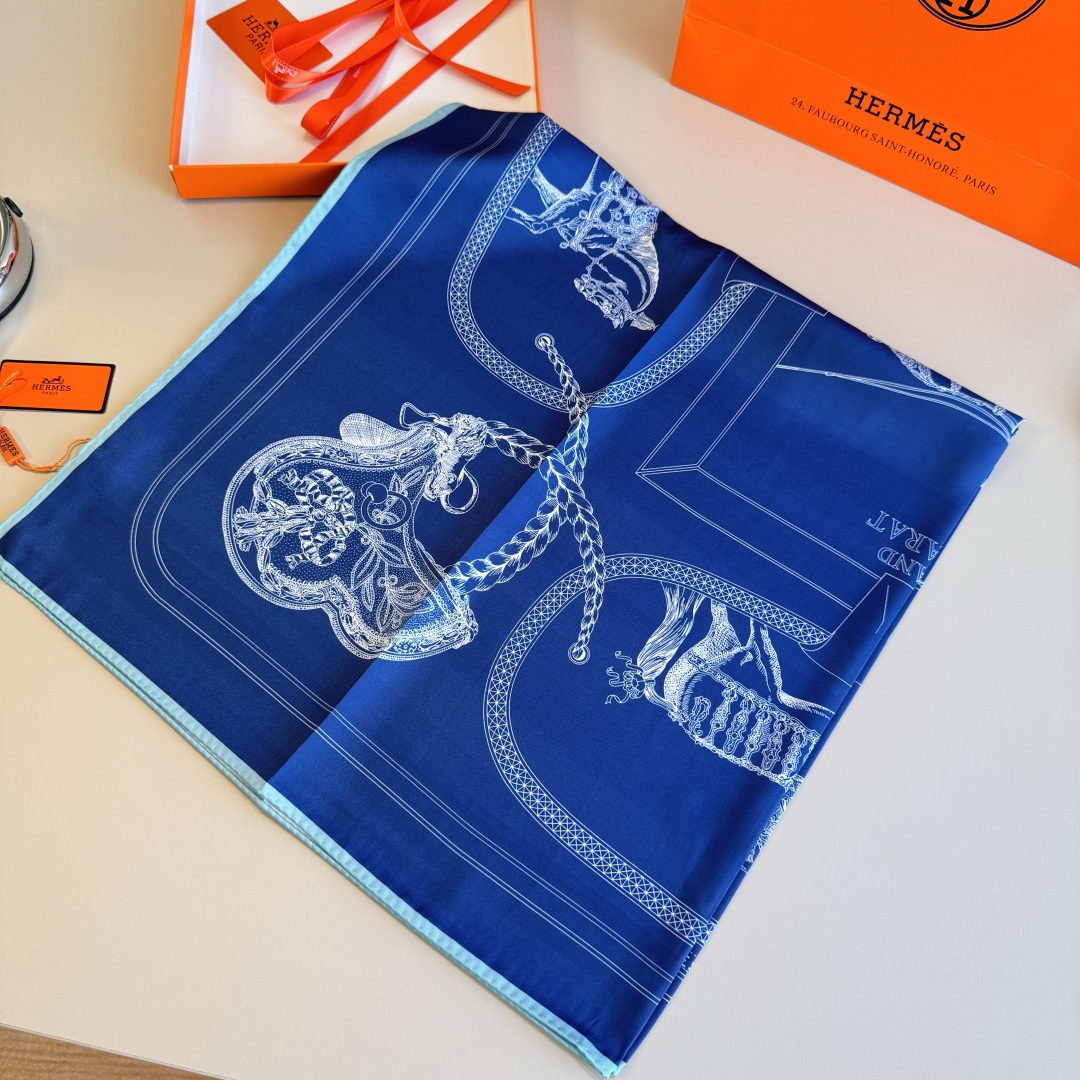 Cheap New Hermes high-quality scarf in 217735, $50 USD- [IB217735] - Replica Hermes Cashmere scarf