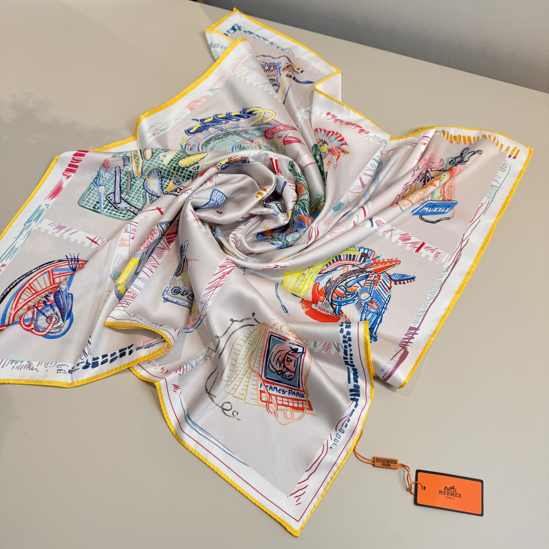 Cheap New Hermes high-quality scarf in 217741, $50 USD- [IB217741] - Replica Hermes Cashmere scarf