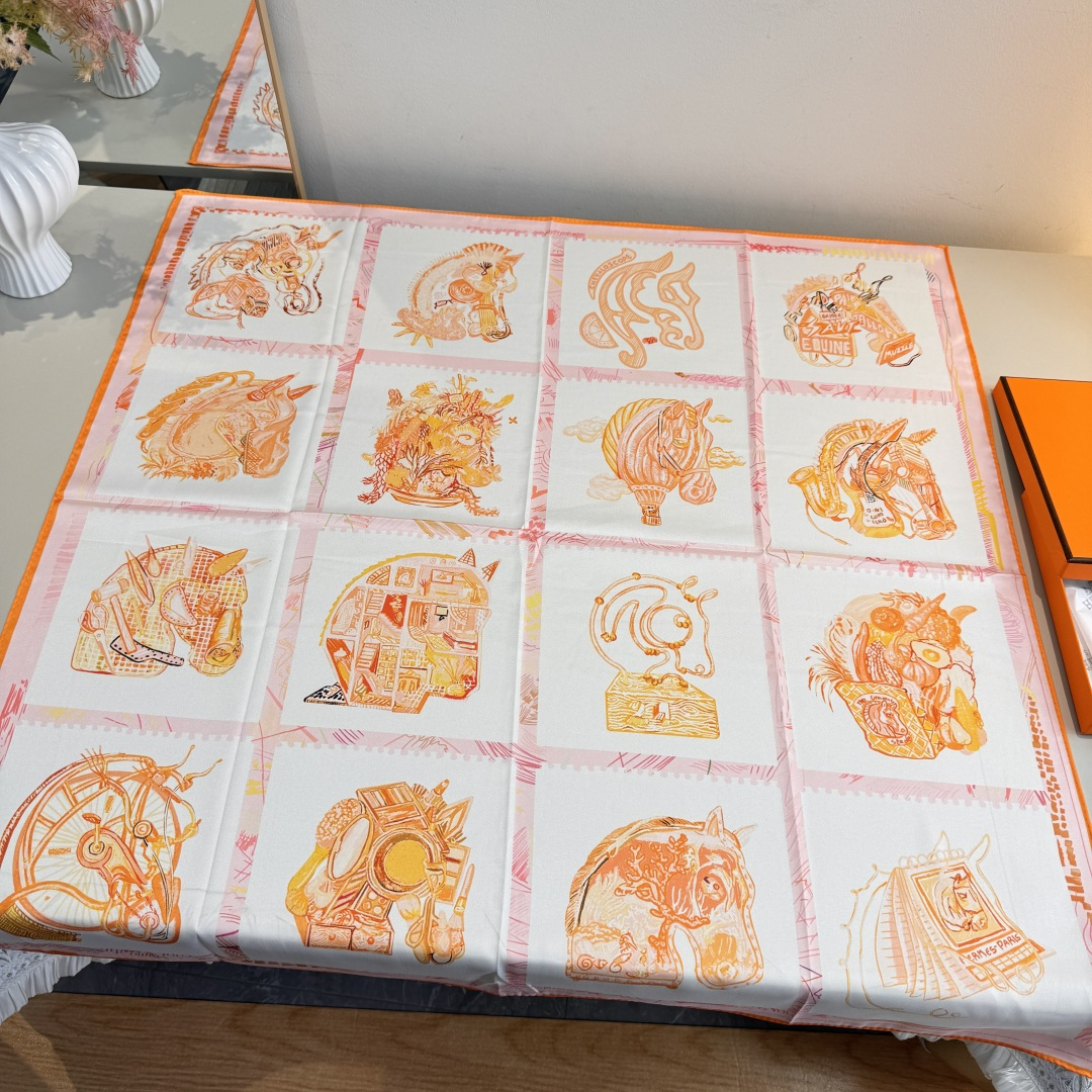 Cheap New Hermes high-quality scarf in 217744, $50 USD- [IB217744] - Replica Hermes Cashmere scarf