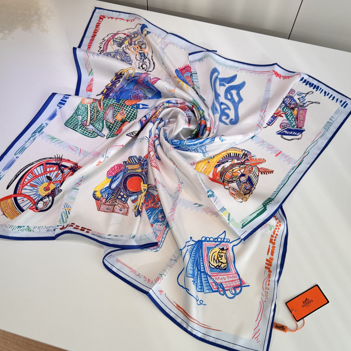 Cheap New Hermes high-quality scarf in 217746, $50 USD- [IB217746] - Replica Hermes Cashmere scarf