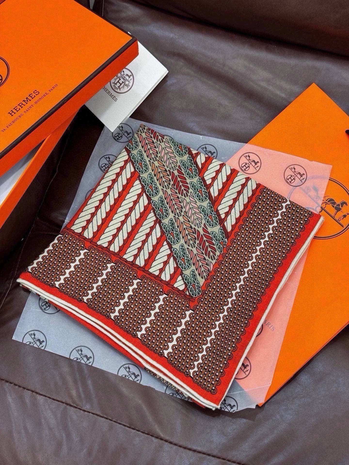 Cheap New Hermes high-quality scarf in 217751, $55 USD- [IB217751] - Replica Hermes Cashmere scarf