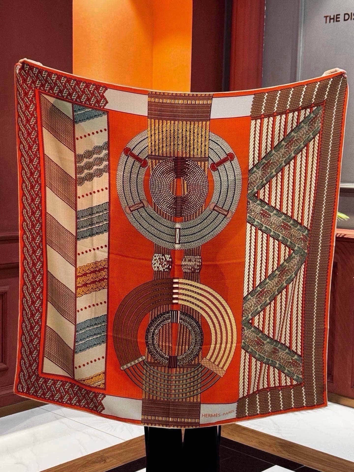 Cheap New Hermes high-quality scarf in 217751, $55 USD- [IB217751] - Replica Hermes Cashmere scarf