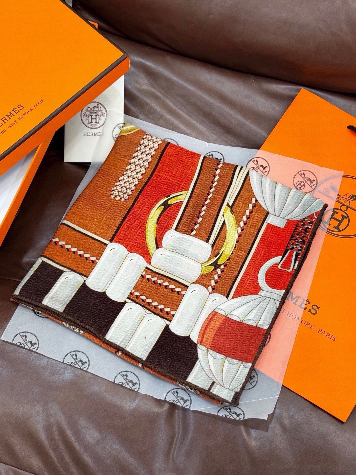 Cheap New Hermes high-quality scarf in 217755, $55 USD- [IB217755] - Replica Hermes Cashmere scarf