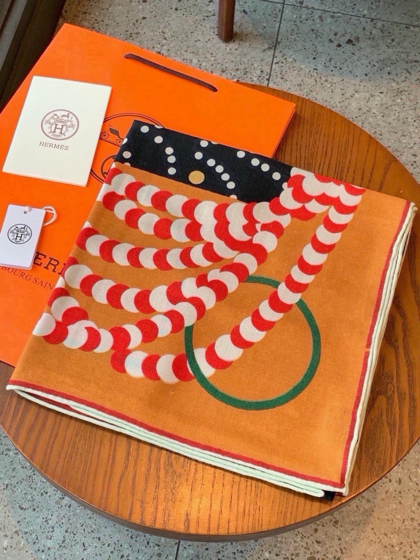 Cheap New Hermes high-quality scarf in 217756, $55 USD- [IB217756] - Replica Hermes Cashmere scarf