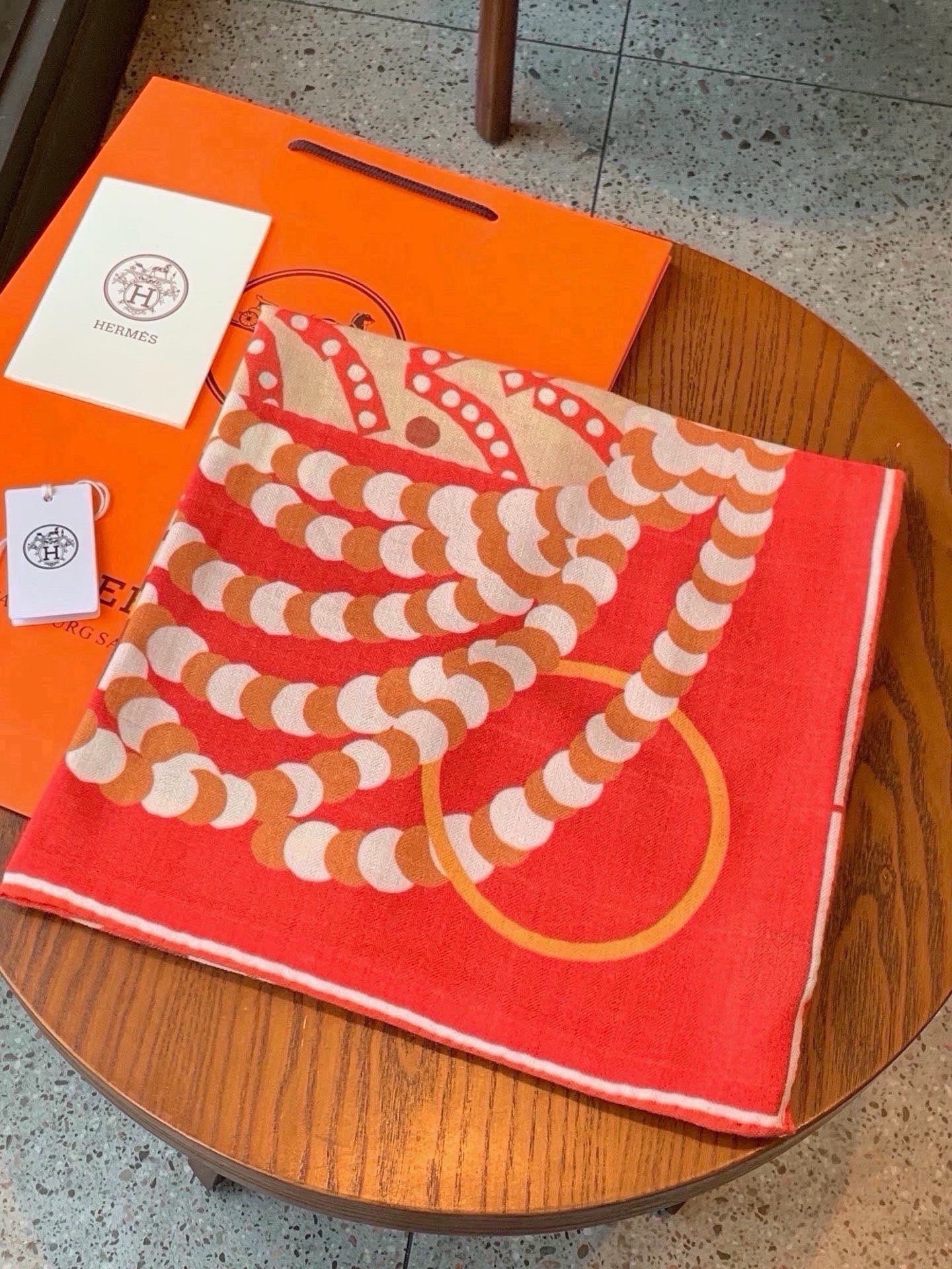 Cheap New Hermes high-quality scarf in 217757, $55 USD- [IB217757] - Replica Hermes Cashmere scarf