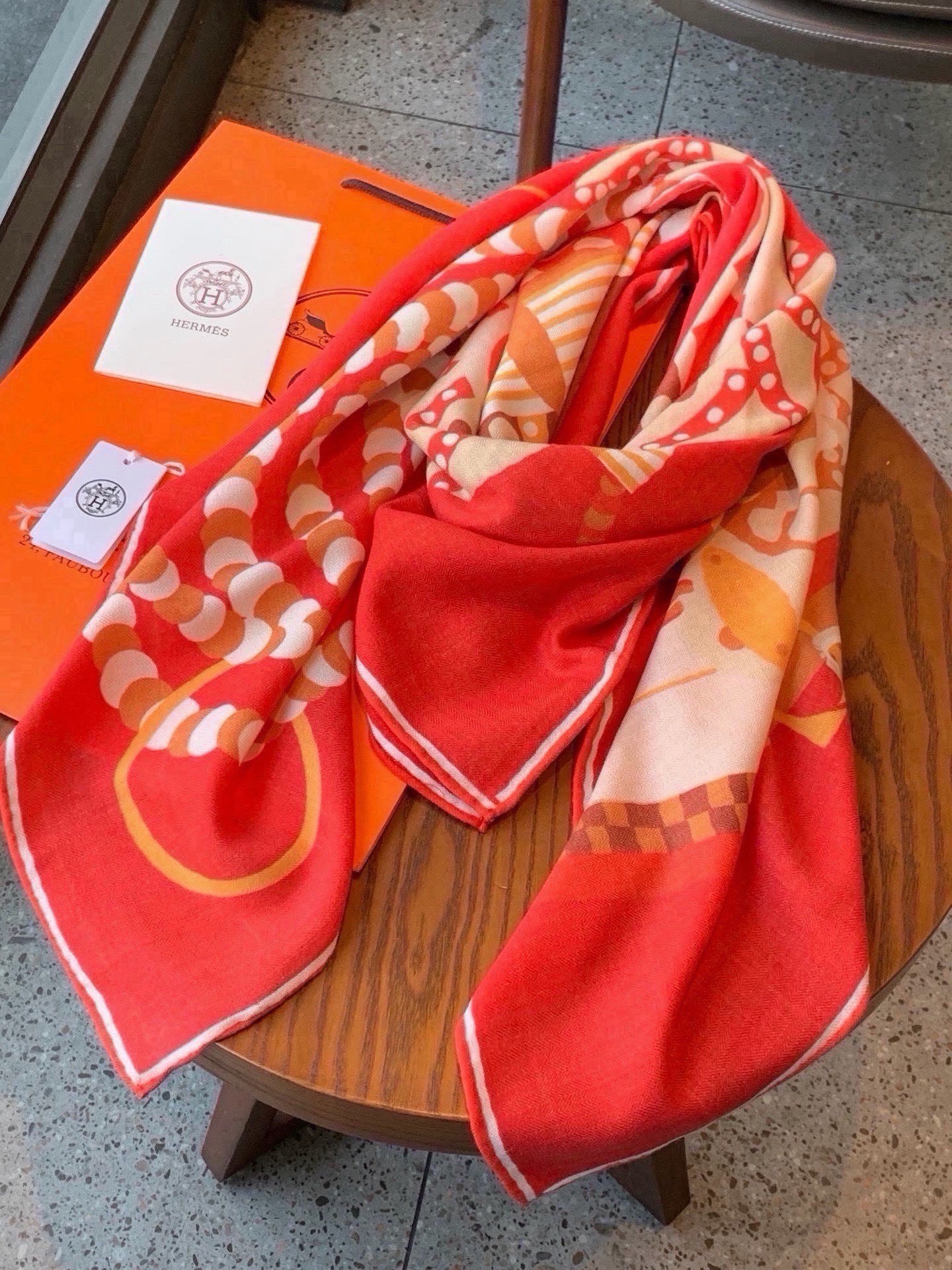 Cheap New Hermes high-quality scarf in 217757, $55 USD- [IB217757] - Replica Hermes Cashmere scarf