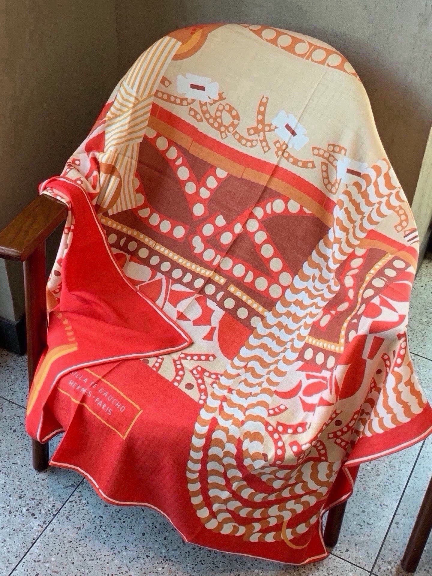 Cheap New Hermes high-quality scarf in 217757, $55 USD- [IB217757] - Replica Hermes Cashmere scarf