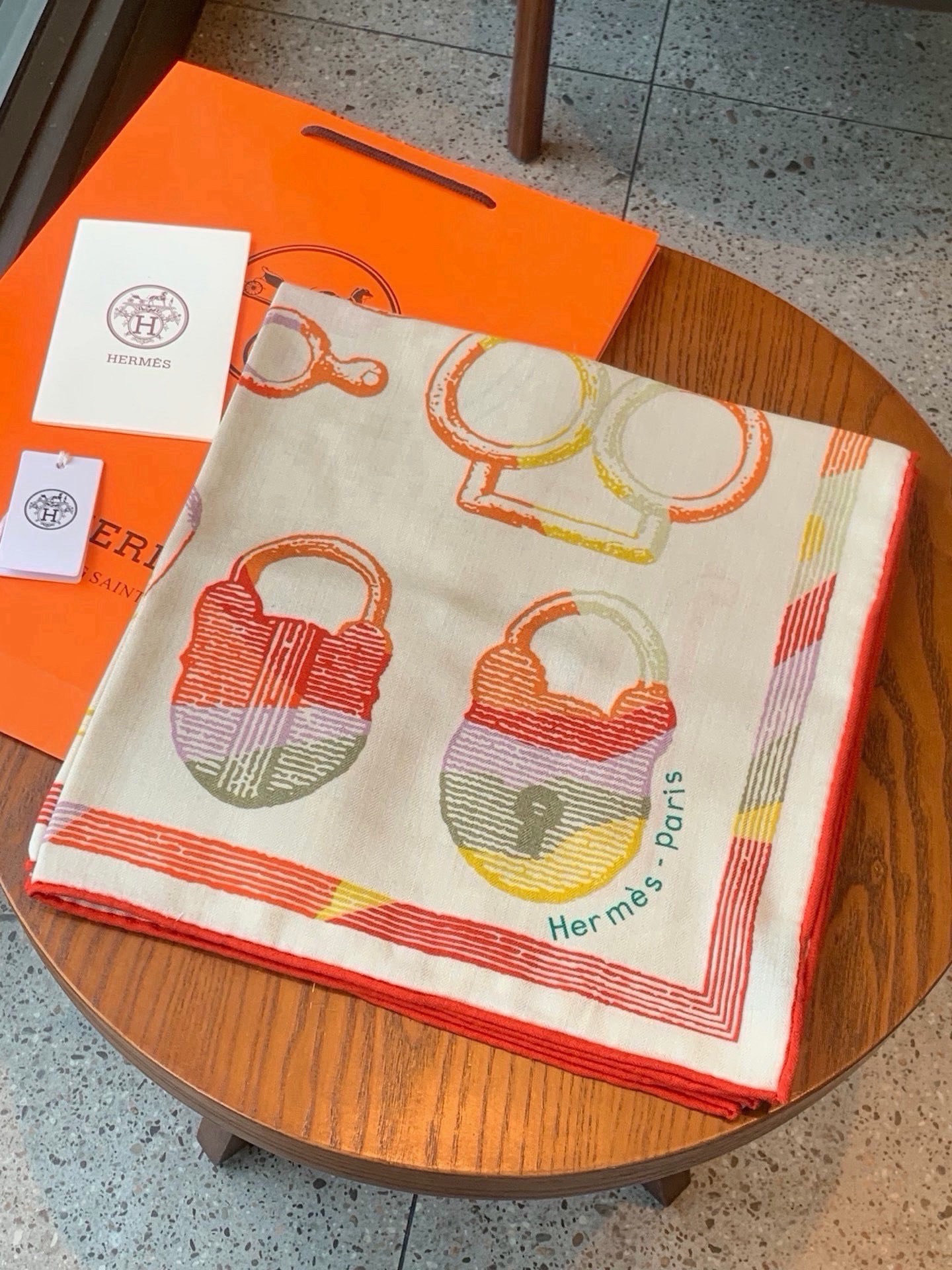 Cheap New Hermes high-quality scarf in 217758, $55 USD- [IB217758] - Replica Hermes Cashmere scarf