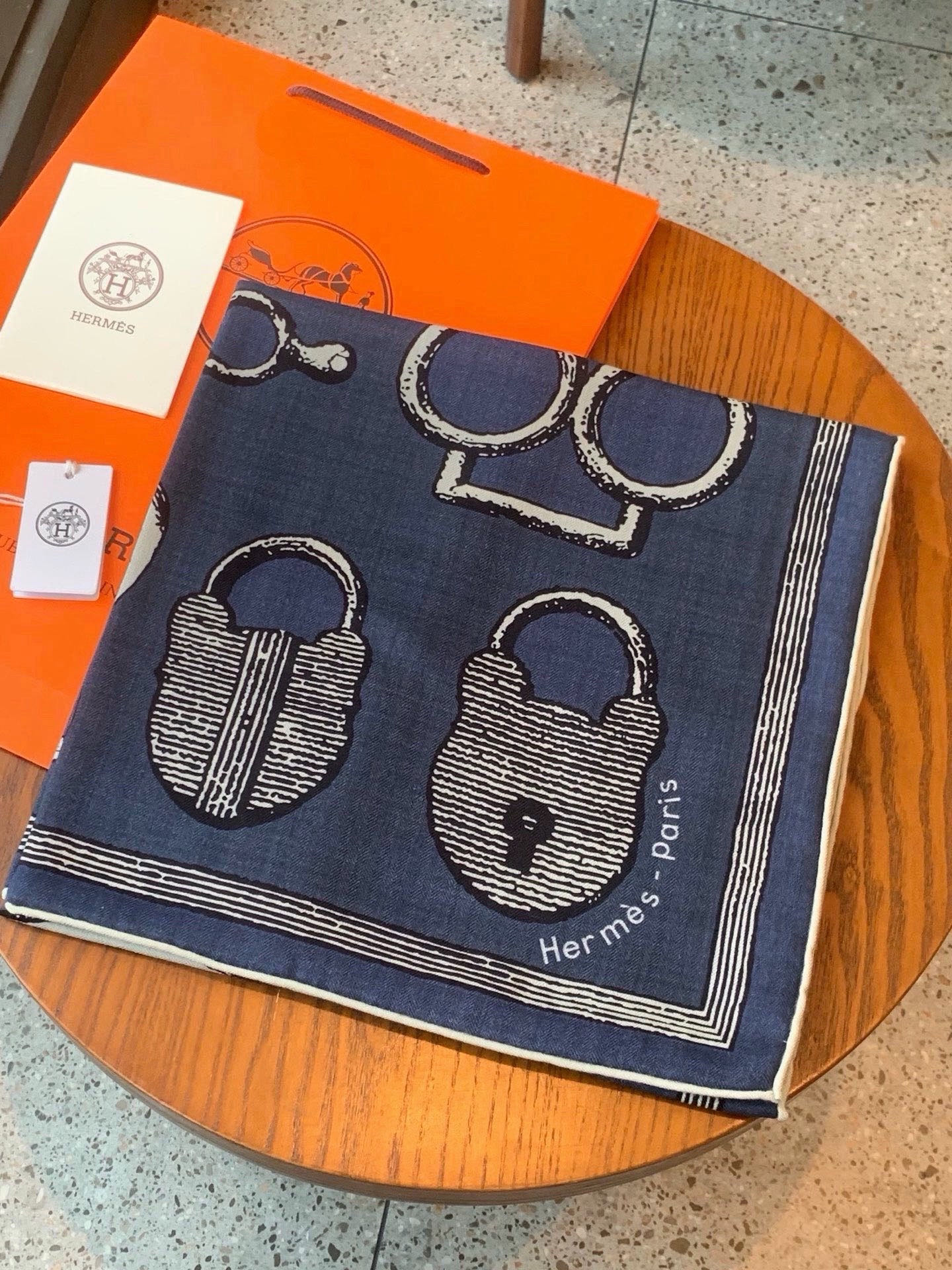 Cheap New Hermes high-quality scarf in 217759, $55 USD- [IB217759] - Replica Hermes Cashmere scarf