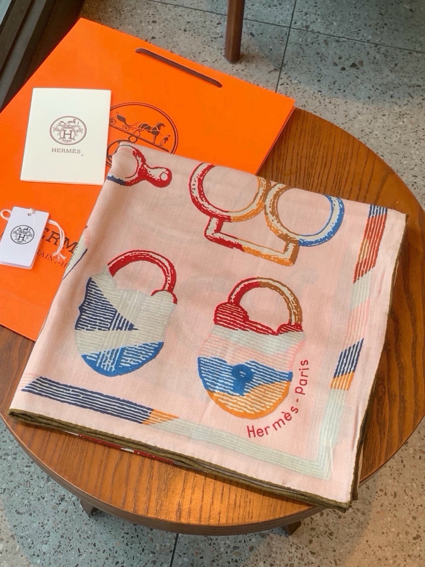 Cheap New Hermes high-quality scarf in 217760, $55 USD- [IB217760] - Replica Hermes Cashmere scarf