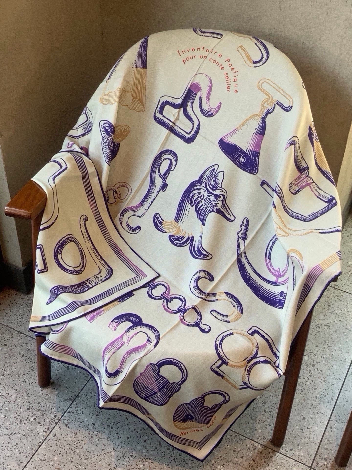 Cheap New Hermes high-quality scarf in 217761, $55 USD- [IB217761] - Replica Hermes Cashmere scarf