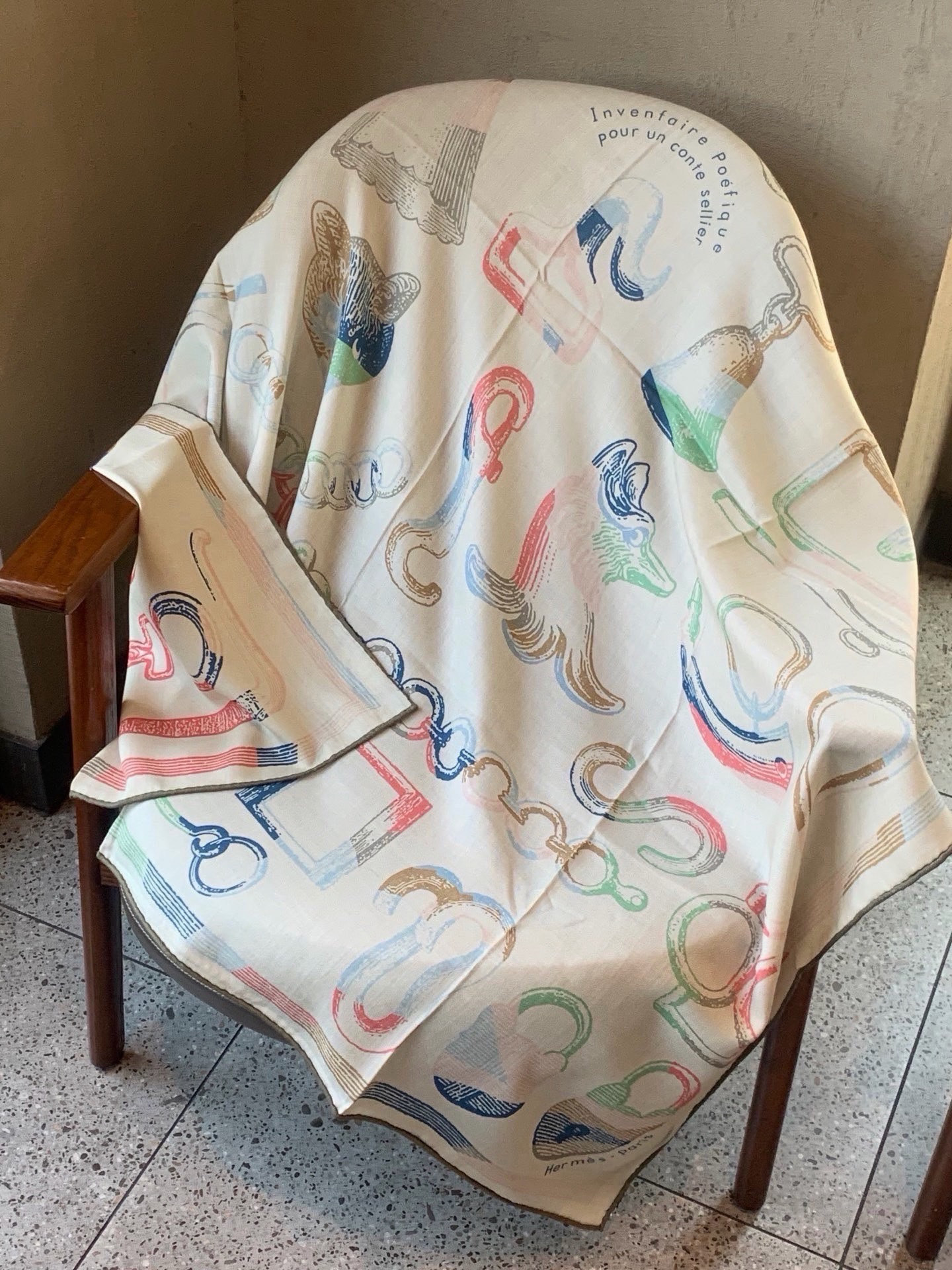 Cheap New Hermes high-quality scarf in 217762, $55 USD- [IB217762] - Replica Hermes Cashmere scarf