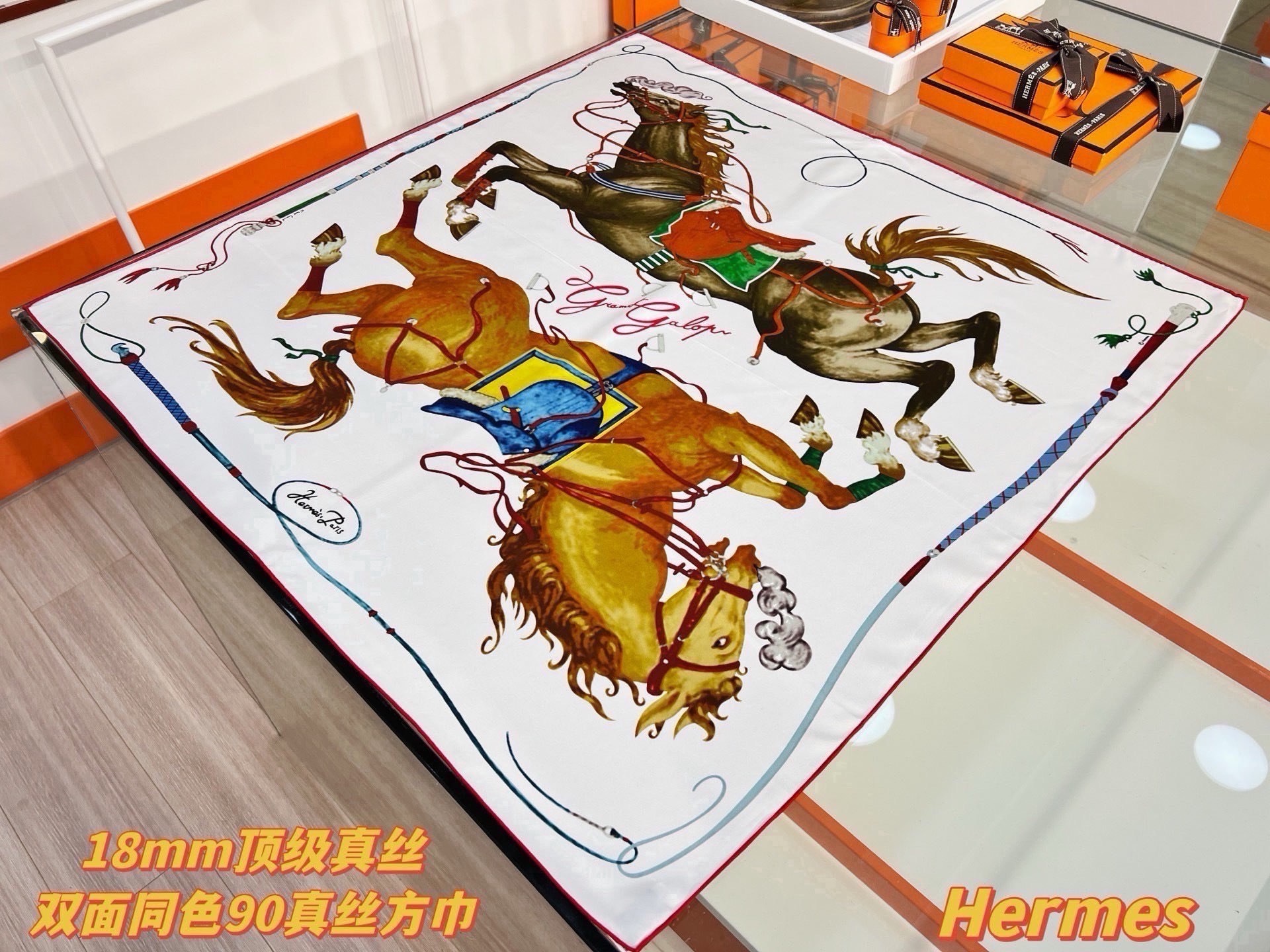 Cheap New Hermes high-quality scarf in 217763, $50 USD- [IB217763] - Replica Hermes Cashmere scarf