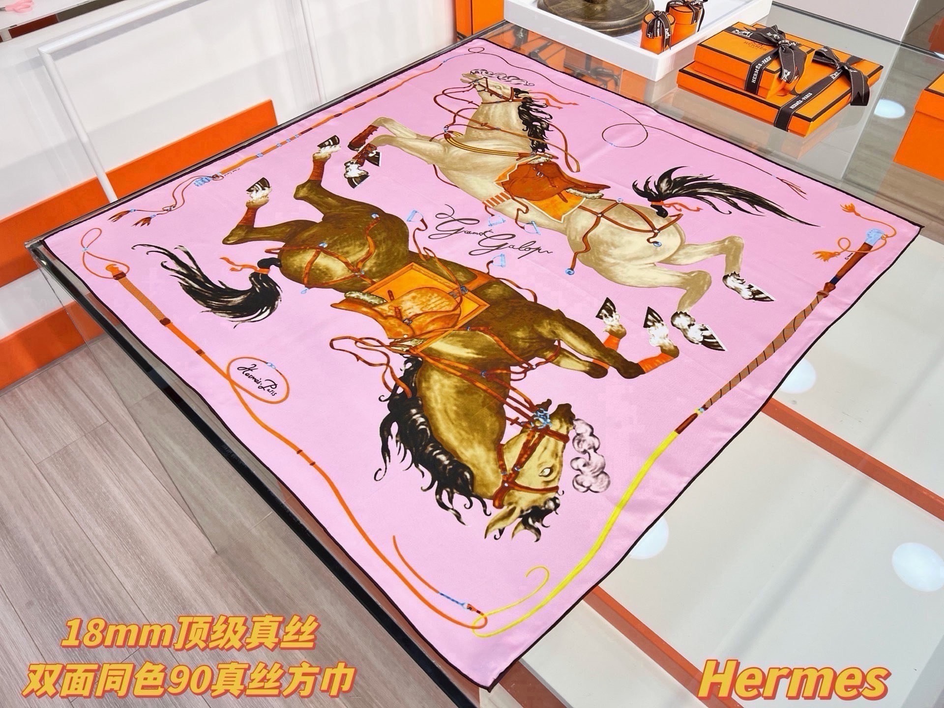 Cheap New Hermes high-quality scarf in 217764, $50 USD- [IB217764] - Replica Hermes Cashmere scarf