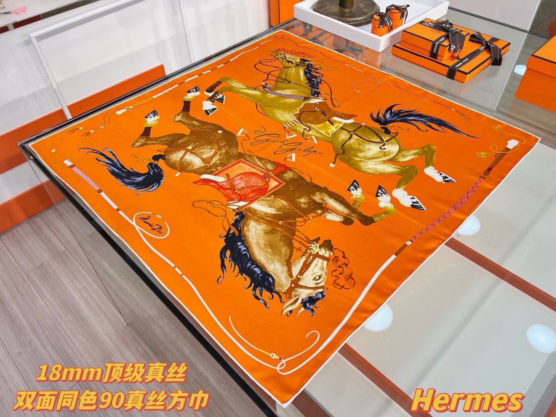 Cheap New Hermes high-quality scarf in 217765, $50 USD- [IB217765] - Replica Hermes Cashmere scarf