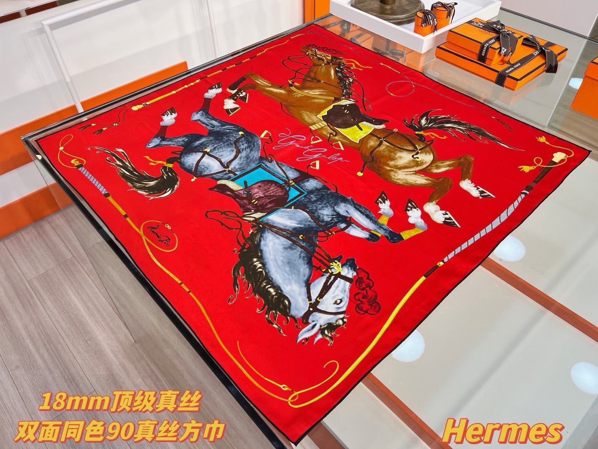 Cheap New Hermes high-quality scarf in 217767, $50 USD- [IB217767] - Replica Hermes Cashmere scarf