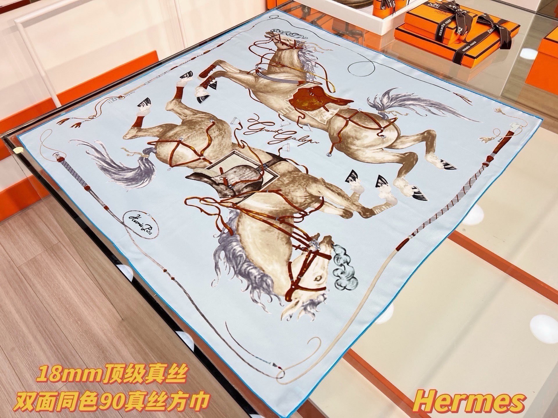 Cheap New Hermes high-quality scarf in 217768, $50 USD- [IB217768] - Replica Hermes Cashmere scarf