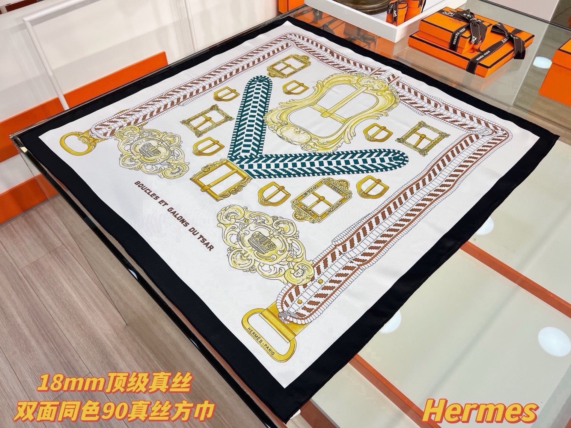 Cheap New Hermes high-quality scarf in 217770, $50 USD- [IB217770] - Replica Hermes Cashmere scarf