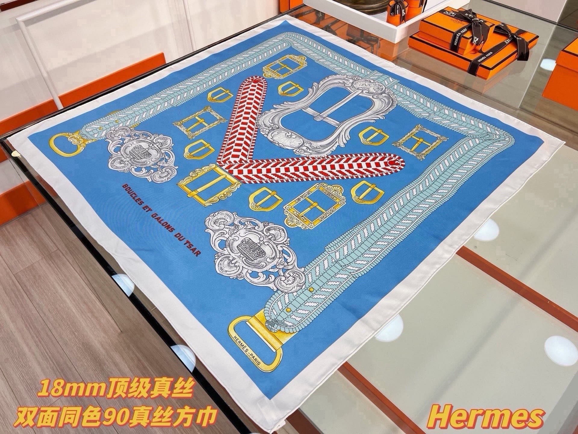 Cheap New Hermes high-quality scarf in 217772, $50 USD- [IB217772] - Replica Hermes Cashmere scarf
