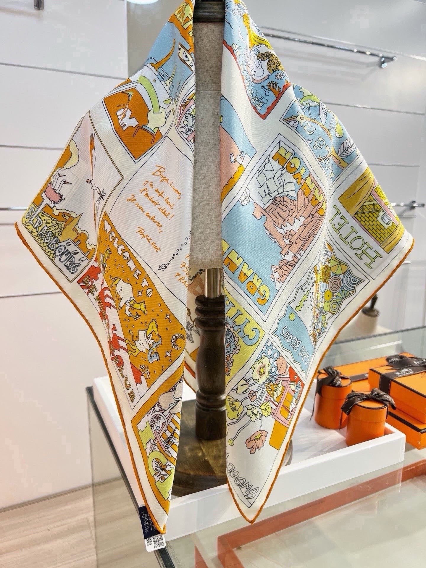 Cheap New Hermes high-quality scarf in 217773, $50 USD- [IB217773] - Replica Hermes Cashmere scarf