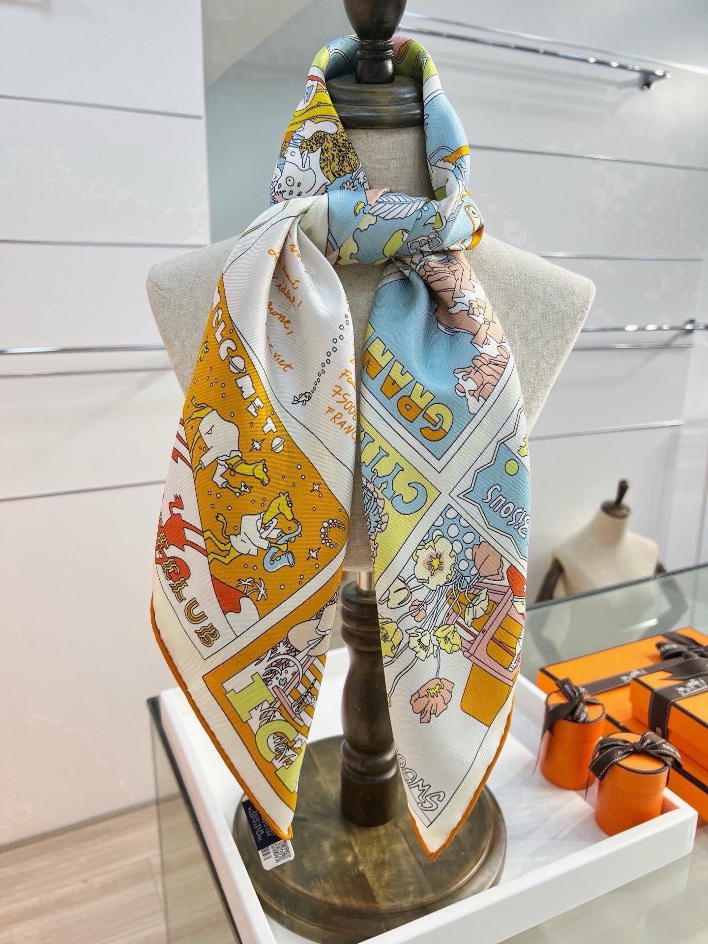 Cheap New Hermes high-quality scarf in 217773, $50 USD- [IB217773] - Replica Hermes Cashmere scarf