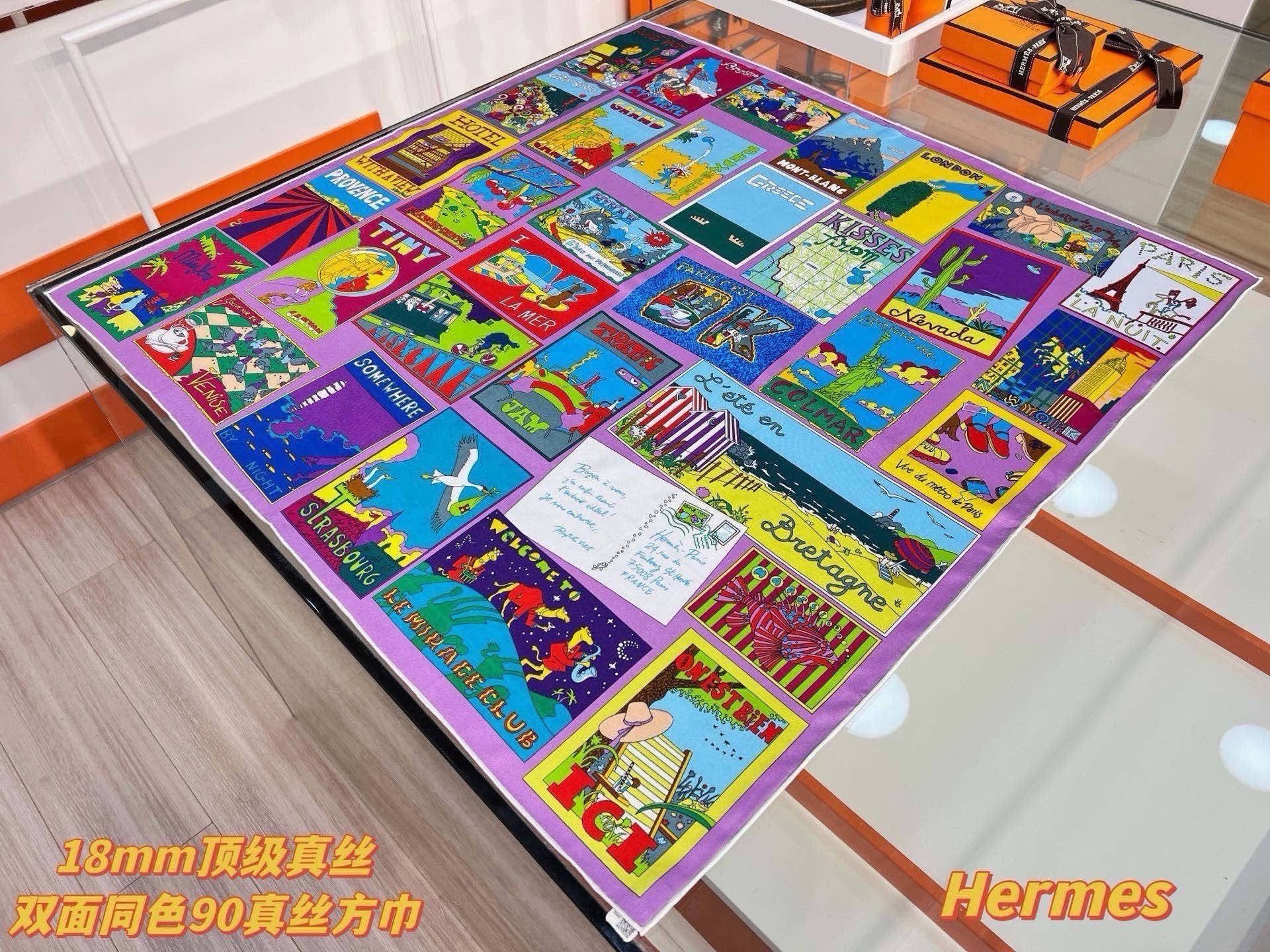 Cheap New Hermes high-quality scarf in 217774, $50 USD- [IB217774] - Replica Hermes Cashmere scarf