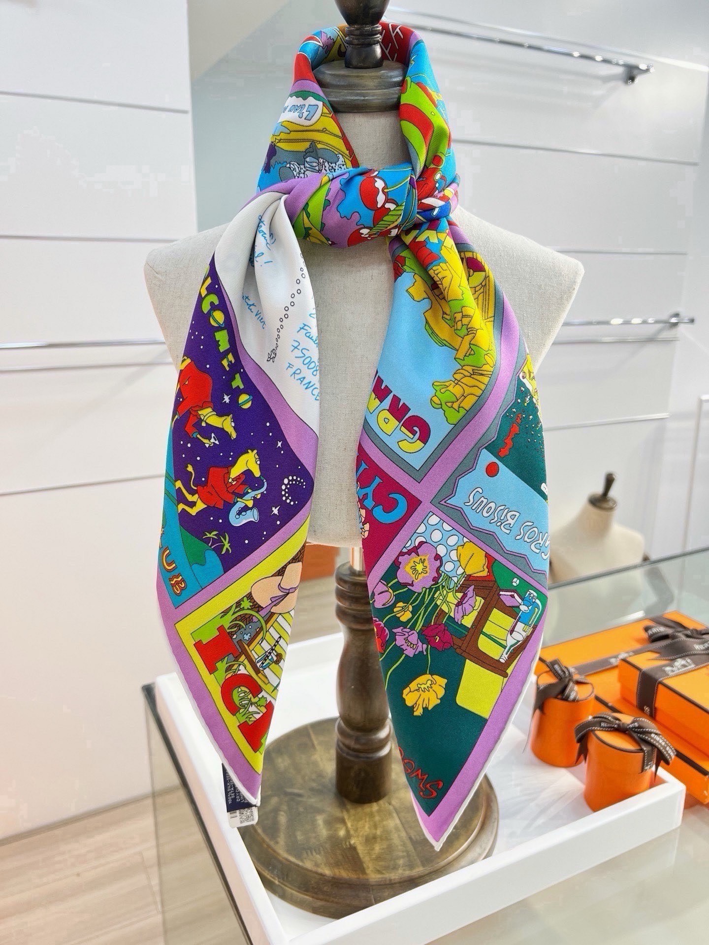 Cheap New Hermes high-quality scarf in 217774, $50 USD- [IB217774] - Replica Hermes Cashmere scarf