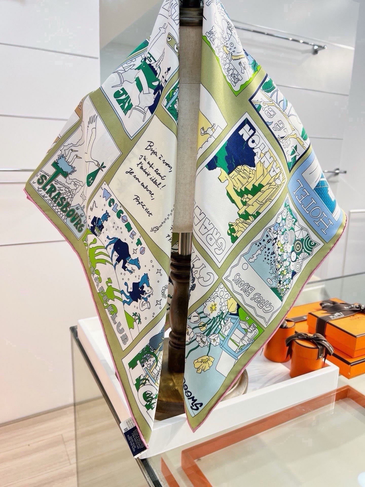 Cheap New Hermes high-quality scarf in 217775, $50 USD- [IB217775] - Replica Hermes Cashmere scarf