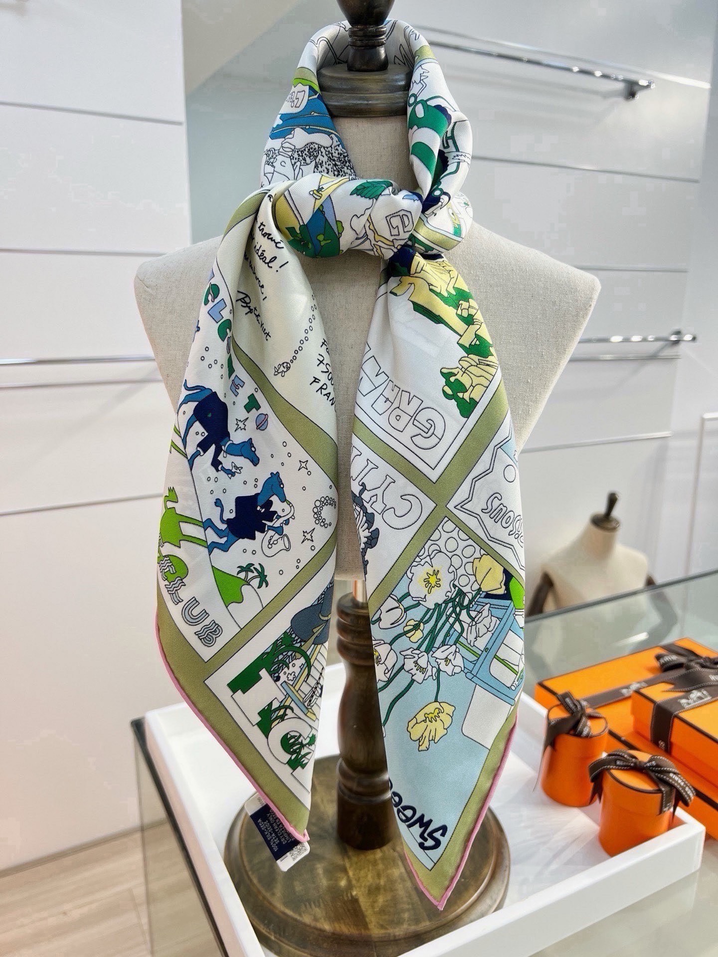 Cheap New Hermes high-quality scarf in 217775, $50 USD- [IB217775] - Replica Hermes Cashmere scarf